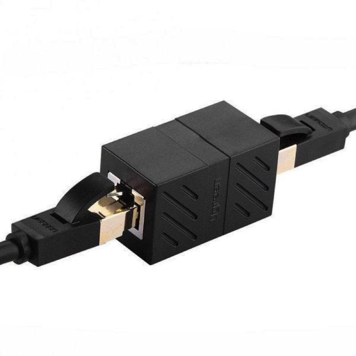 Сплиттер UGREEN RJ45-RJ45 Network Keystone Jack Inline Coupler 10 шт. Black (UGR-30718)