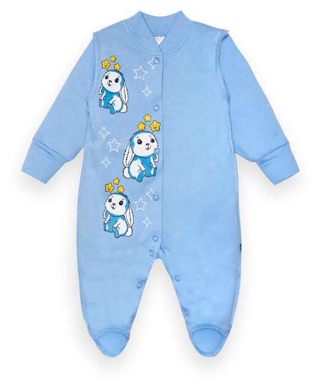 Комбинезон детский хлопковый для мальчика Gabbi КВ-22-2-17 62 см Голубой (13299) Комбинезон детский хлопковый для мальчика Gabbi КВ-22-2-17 62 см Голубой (13299)