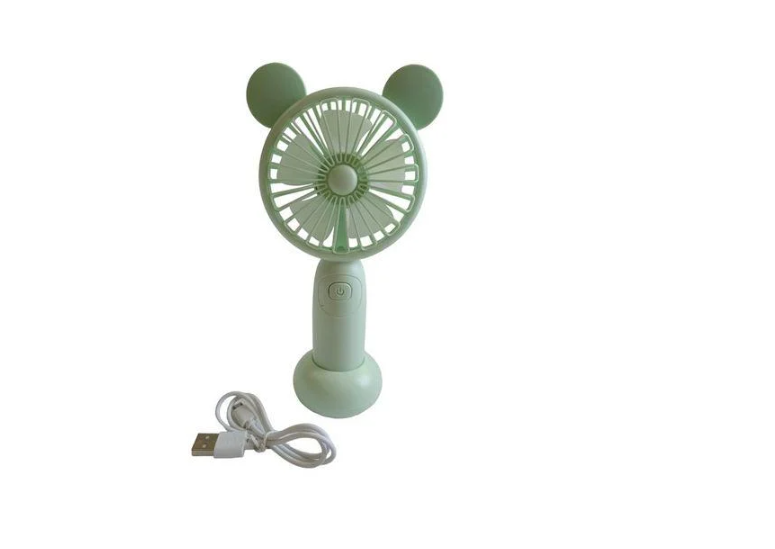 Вентилятор FAN с подсветкой и USB-зарядкой Салатовый (SQ-2165)