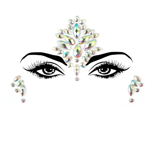 Камінці для обличчя святкові One size Різнокольоровий (9088/49) Камінці для обличчя святкові One size Різнокольоровий (9088/49)