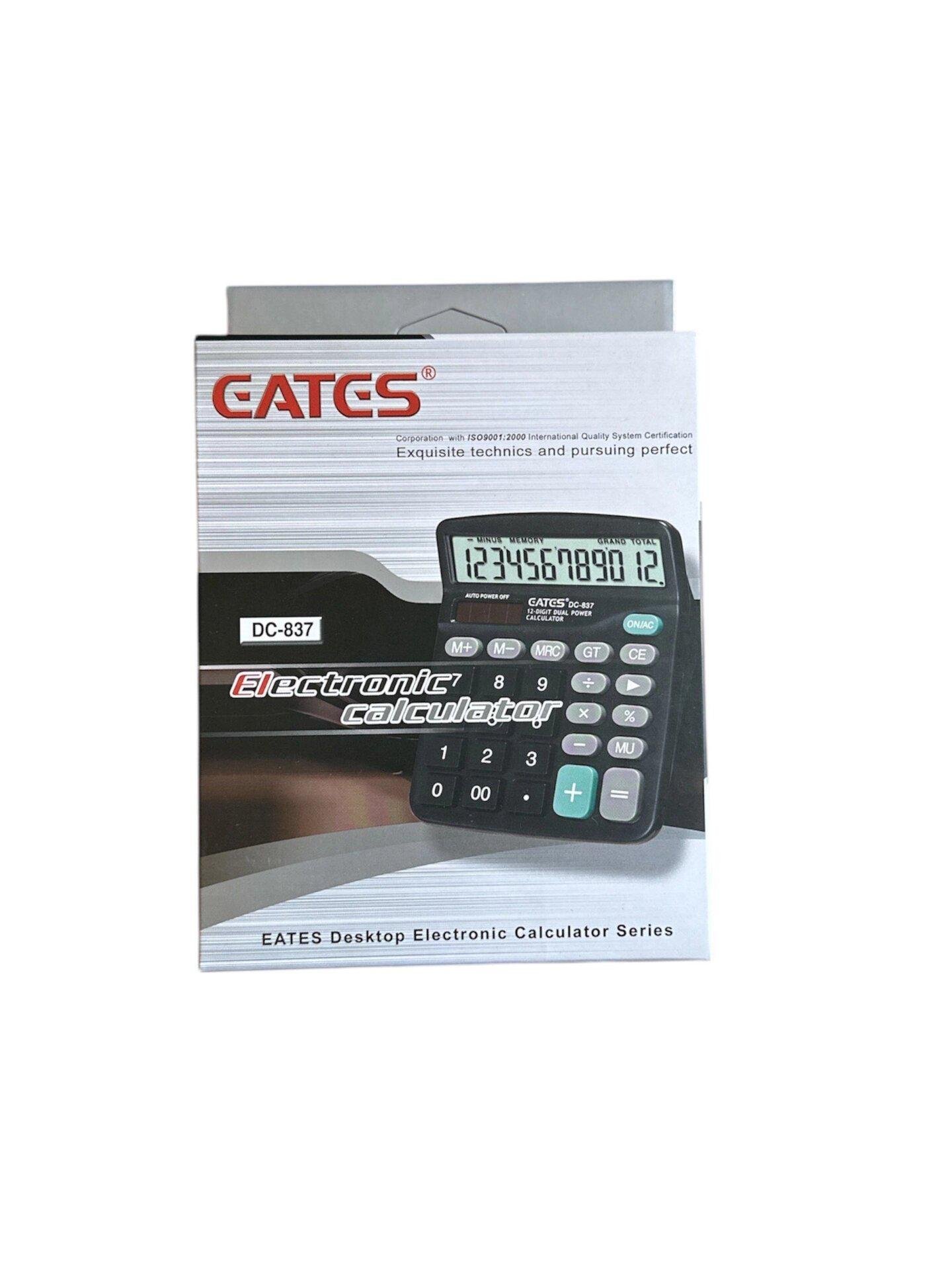 Калькулятор Eates DC-837 12-ти розрядний (26250683) - фото 3