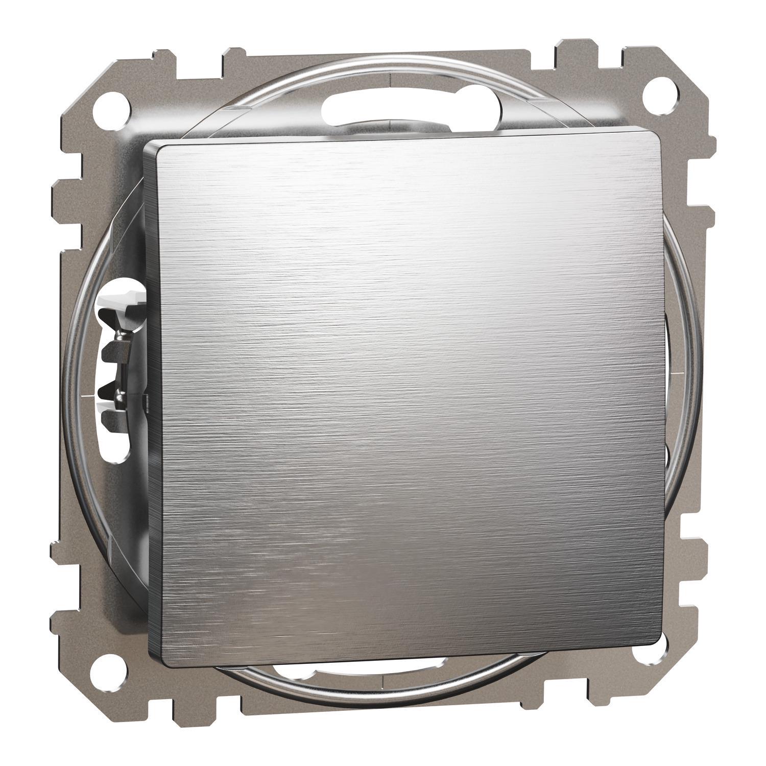 Выключатель одноклавишный матовый Sedna Design & Elements Schneider Electric SDD170101 Алюминий (00000026340)