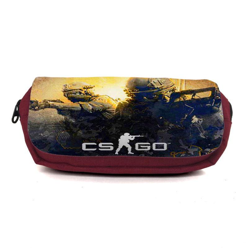 Пенал школьный Контр Забастовка CSGO-001 Бордовый (1442739998)