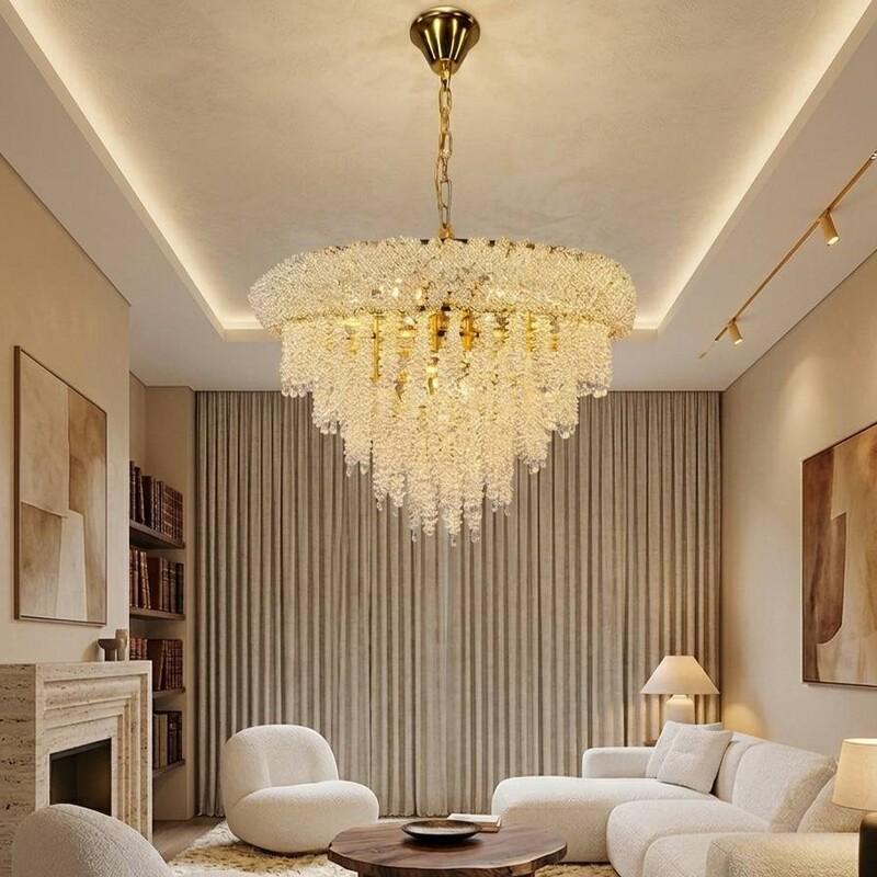 Люстра хрустальная Zilini 8612670-600 Золотистый (37223285)
