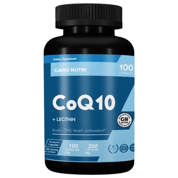 Натуральная добавка Garo Nutrition Coenzime Q10/Lecithin sunflower 100 мг 100 капс. (000022521)