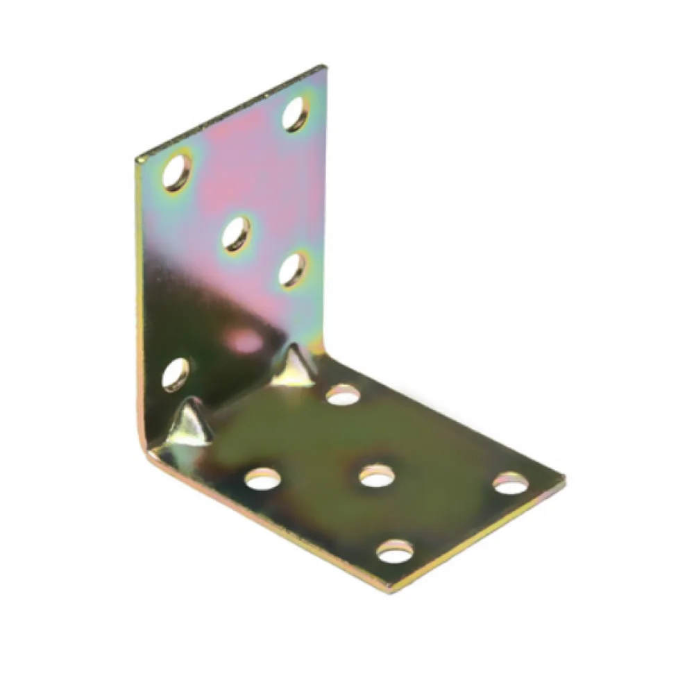 Кутник ХЗШП кріпильний оцинкований монтажний 65х65х50 мм (UK0749) Кутник ХЗШП кріпильний оцинкований монтажний 65х65х50 мм (UK0749)