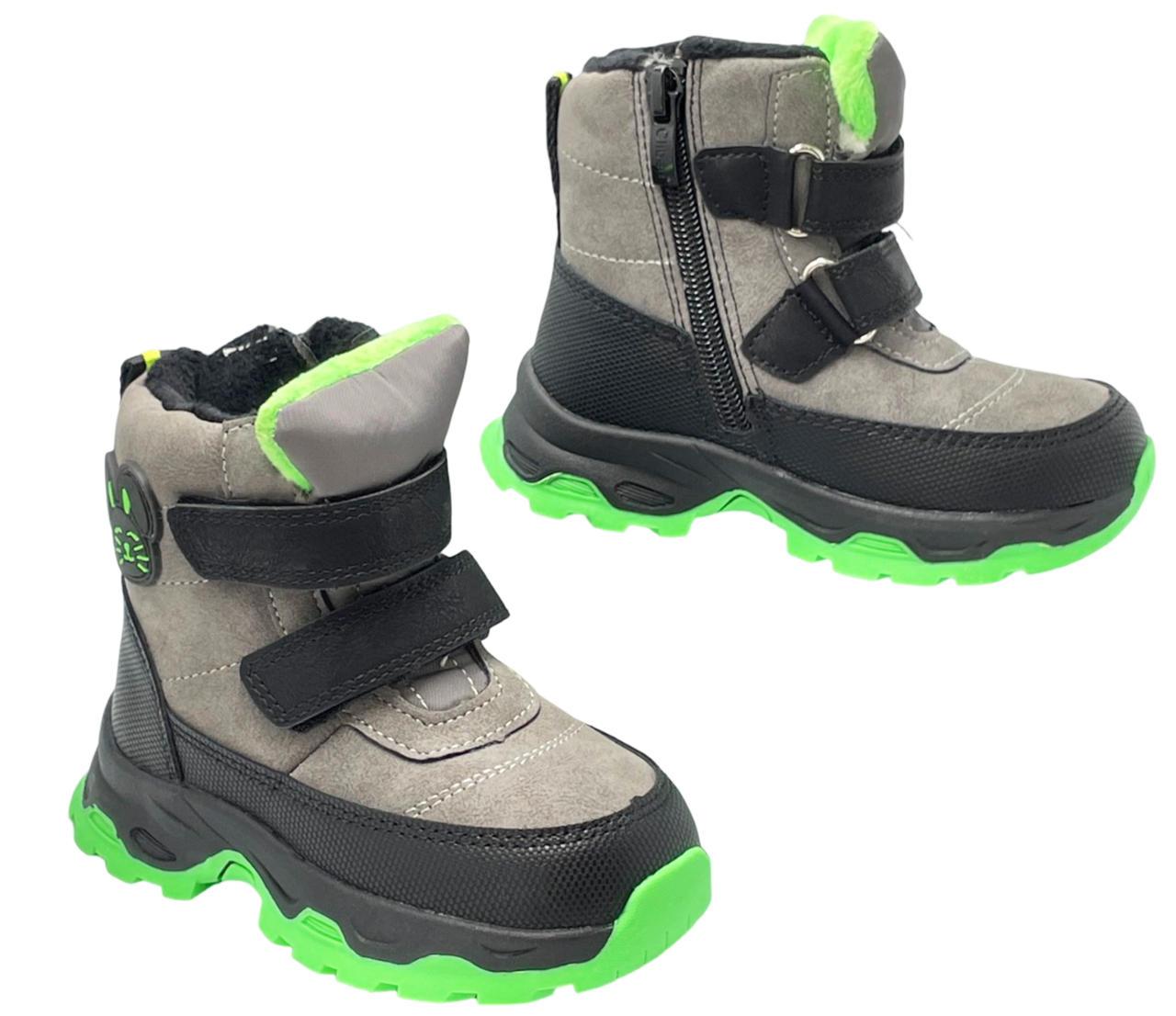 Черевики зимові для хлопчиків Clibee HA56391/23 р. 23 Сірий - фото 4