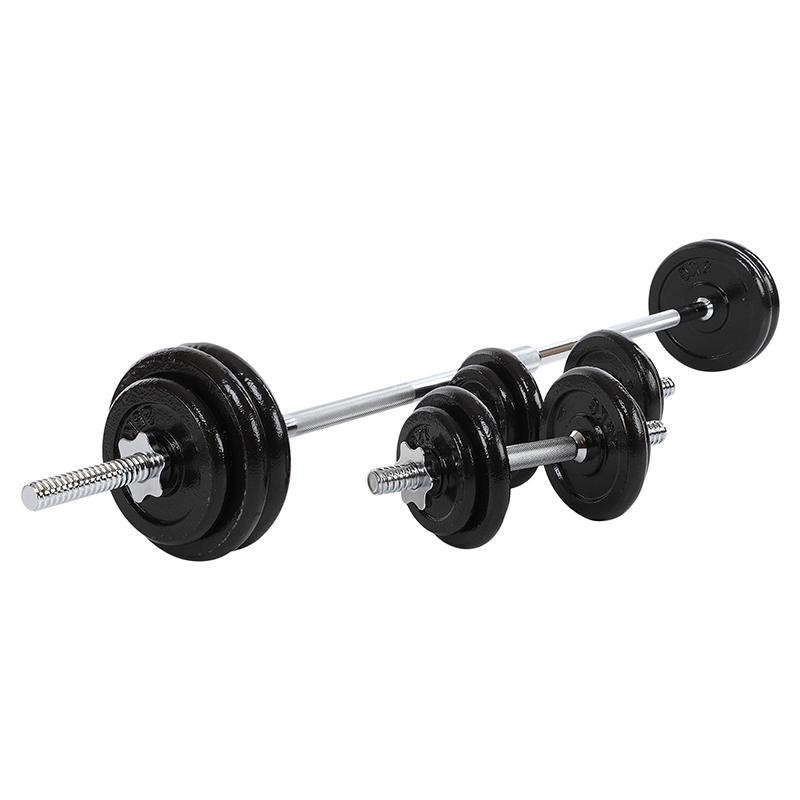 Набор гантелей со штангой 3в1 в кейсе TA-9641 25 кг Серебряный (56363258) - фото 2