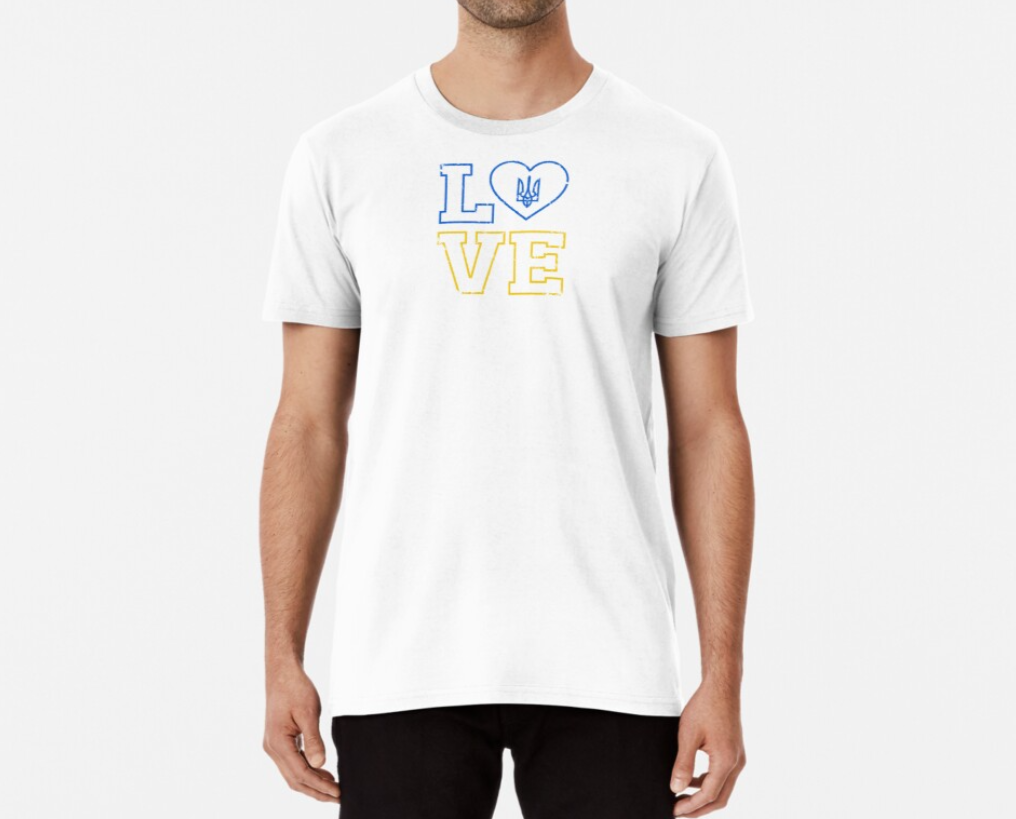 Футболка чоловіча патріотична Stedman з принтом Love Ukraine XXL Білий (22844234)