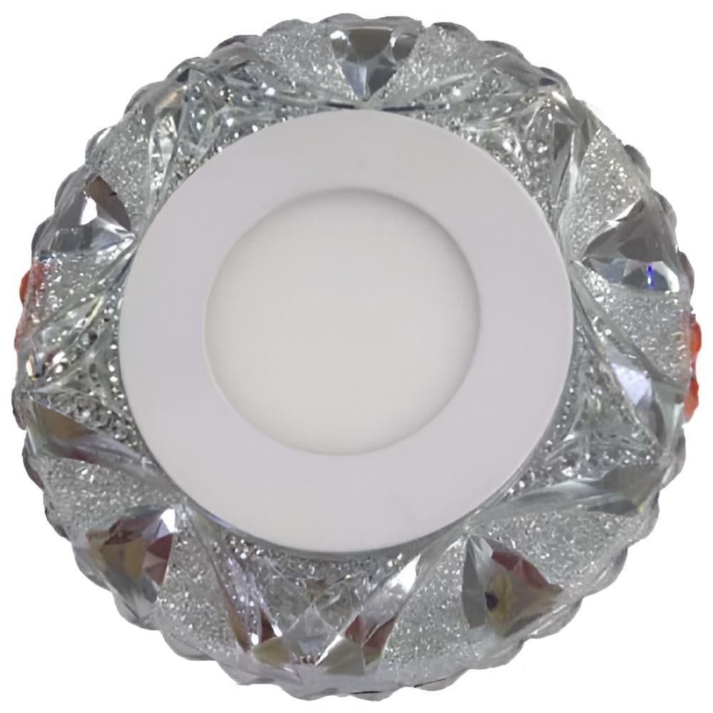 Панель LED Lemanso Лед 3W+3W 350Lm 4500K с розовой подсветкой (LM1008)