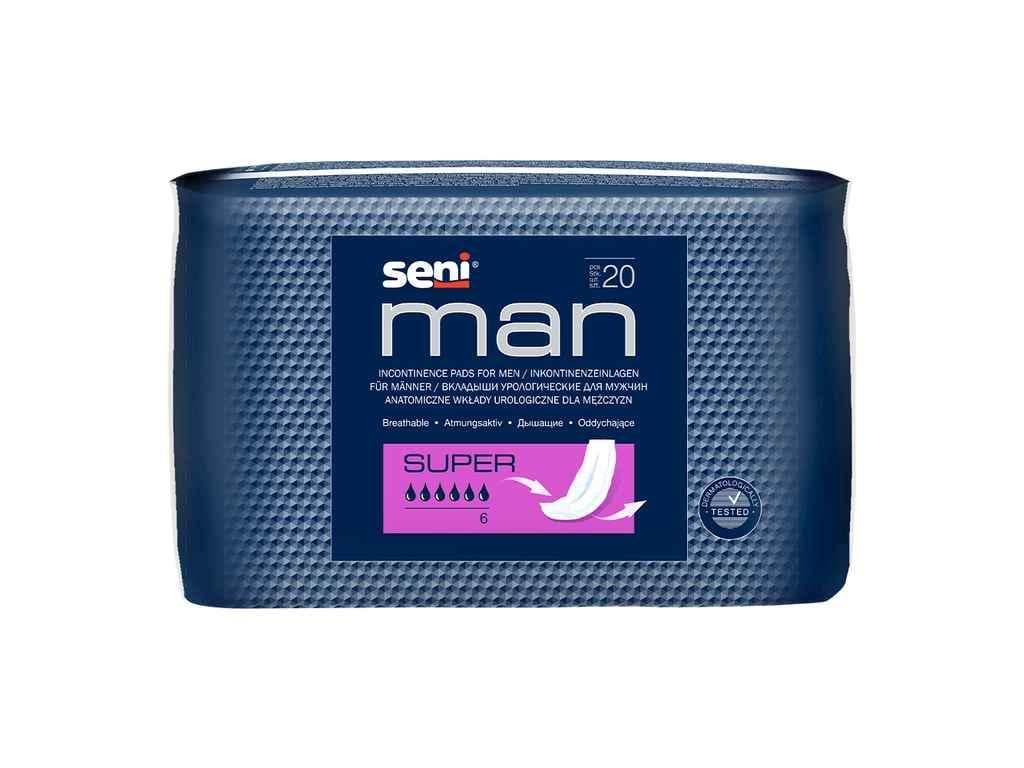 Прокладки урологические SENI MAN super 6 к. 20 шт. (909581)