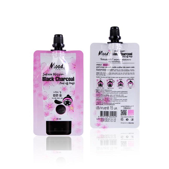 Тайская маска пленка Moods для очищения пор с бамбуковым углем, 15гр