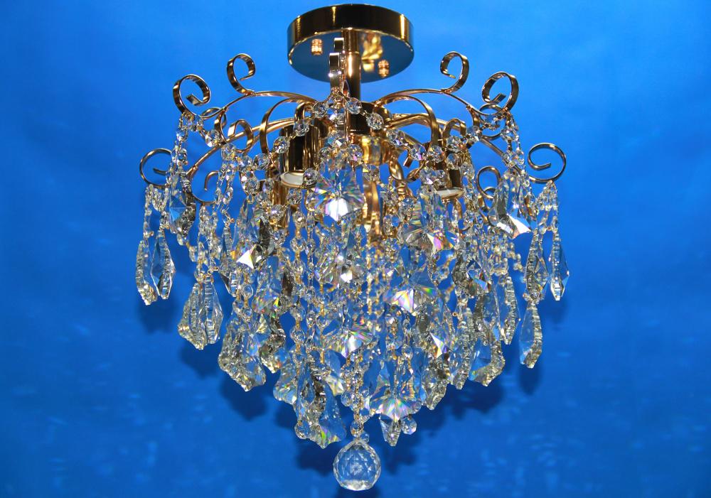 Хрустальная люстра L0782/4 Золото/Белый (AN000778)