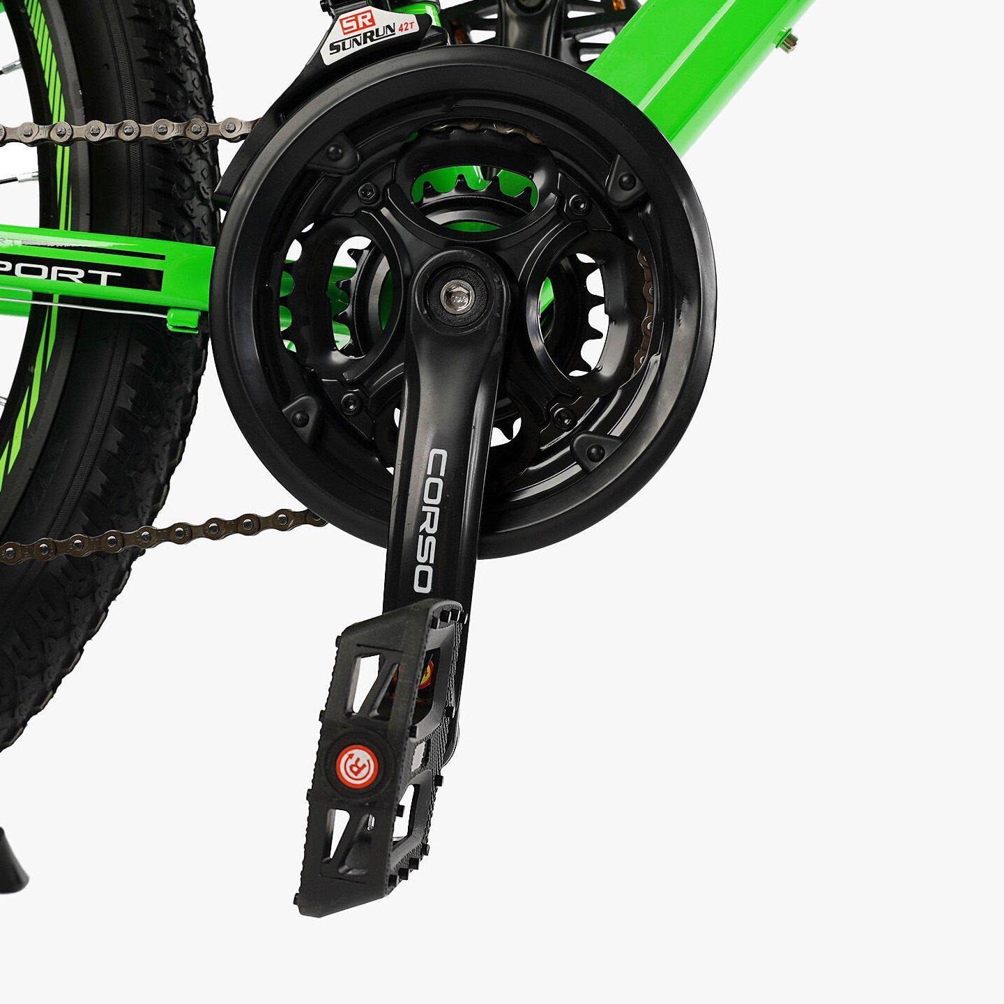 Велосипед горный подростковый Corso Patrol 24" Салатовый - фото 4 Велосипед горный подростковый Corso Patrol 24" Салатовый - фото 4