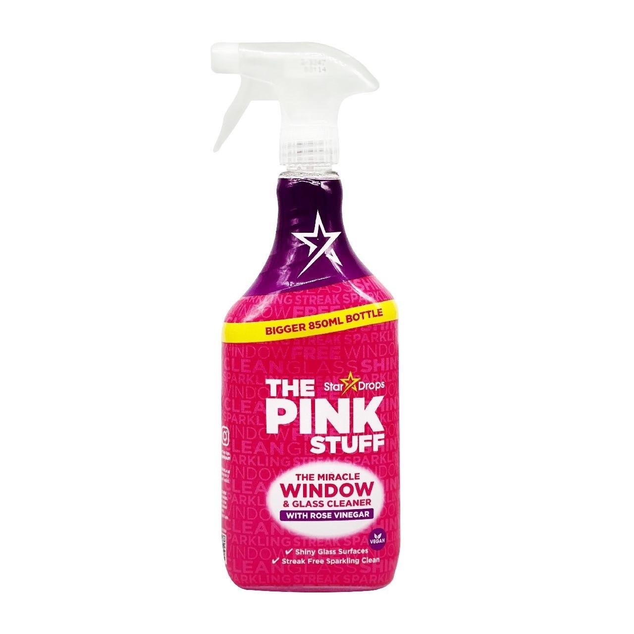 Средство для мытья окон и стекол Pink Stuff Rose Vinegar 750 мл