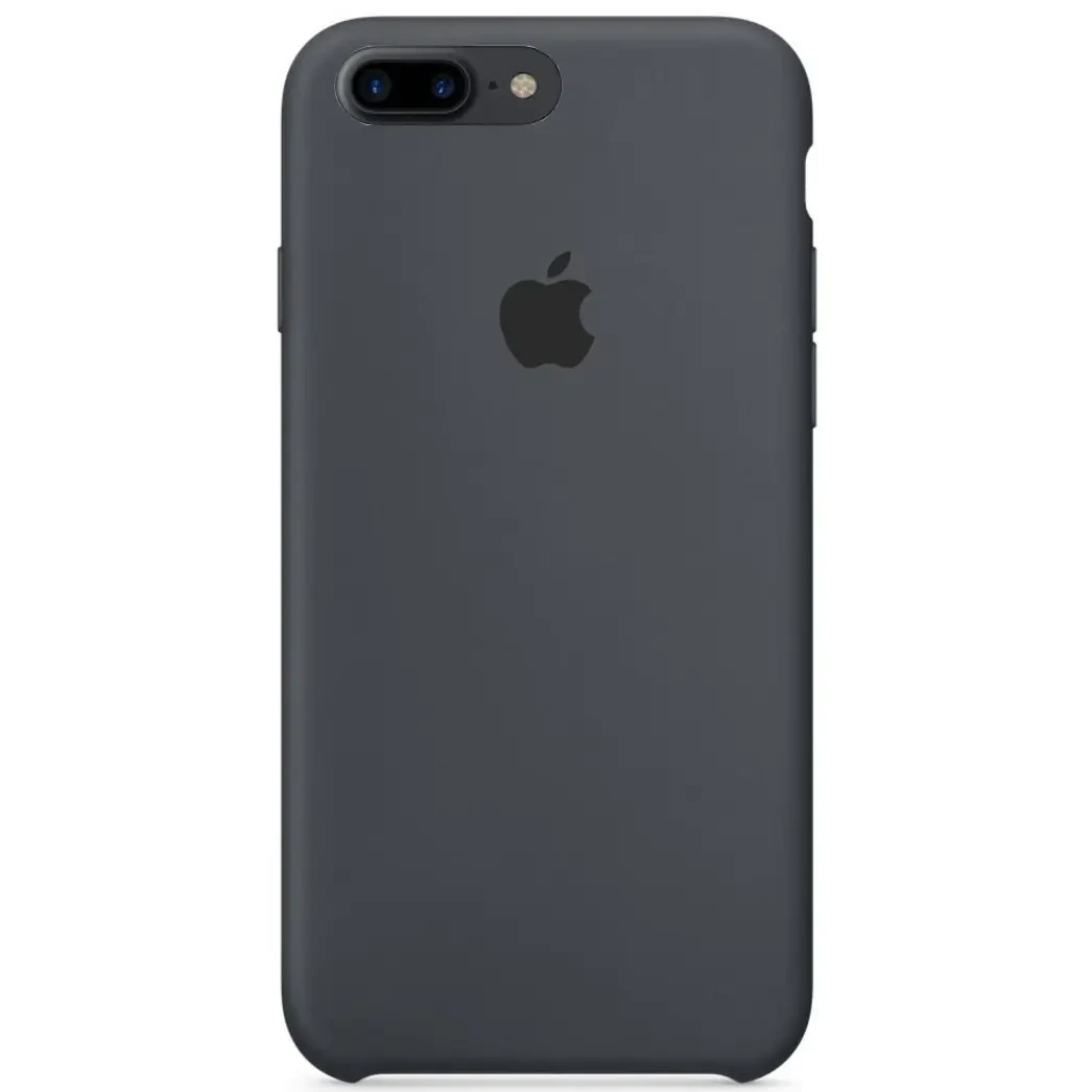 Силиконовый чехол Apple Silicone Case для iPhone 7 PLUS / 8 PLUS серый с открытым низом