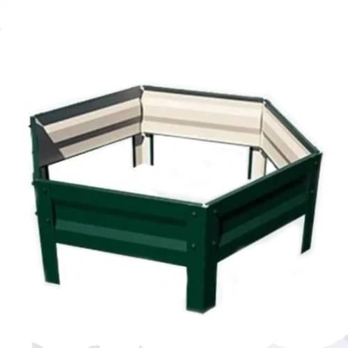 Клумба металлическая SIMBUD 0,45 мм 0,2x1 м Зеленый (643276)