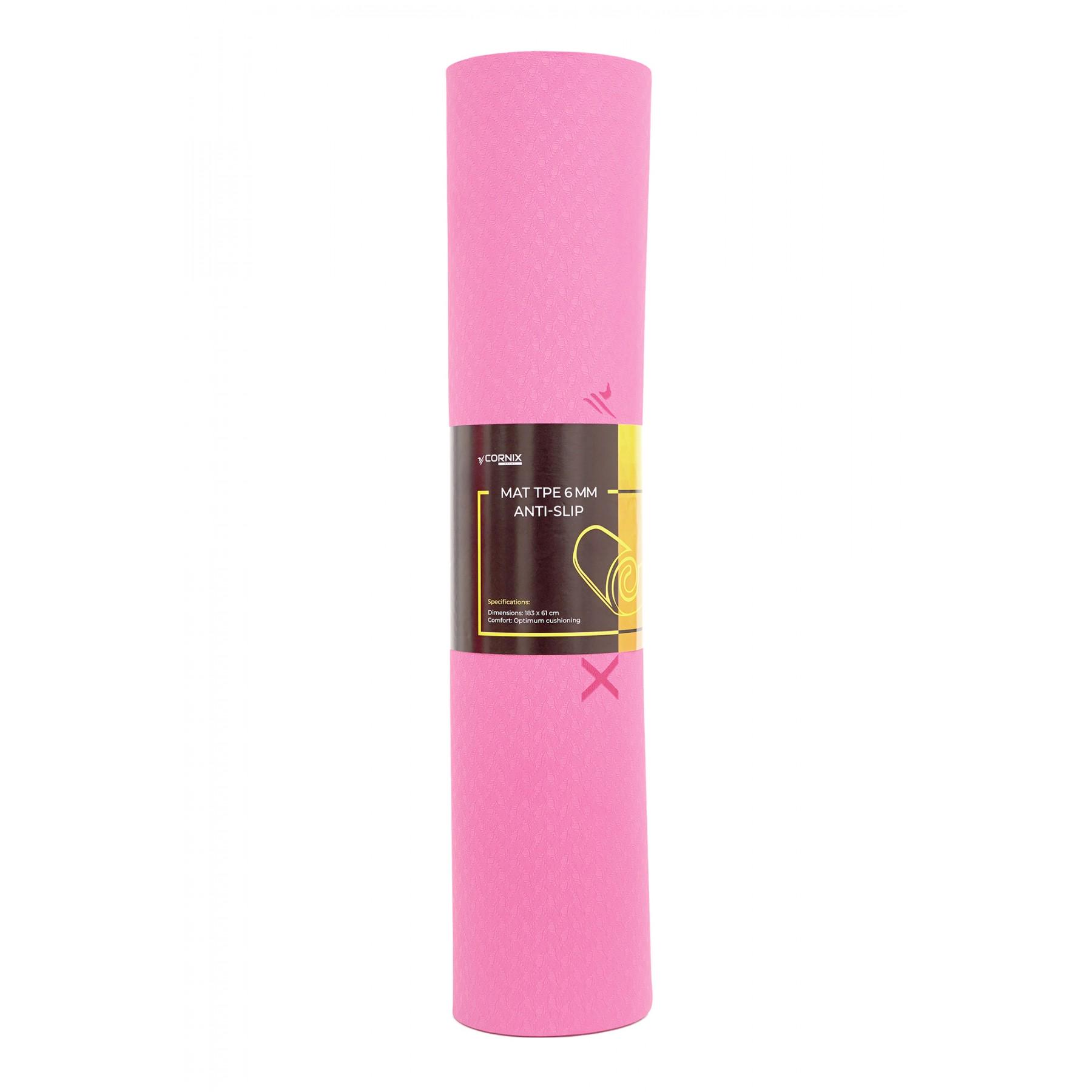 Килимок спортивний Cornix TPE 183x61x0,6 см XR-0005 Pink/Rose (29315) - фото 1