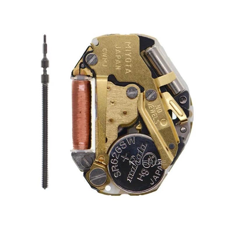 Механизм для наручных часов кварцевый Miyota 2035 Gold на три стрелки с батарейкой AG4 ( IBWMY2035 )