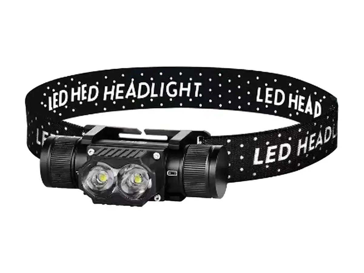 Фонарь налобный SY-5842 аккумуляторный на голову 2LED с ремешком (26869266)