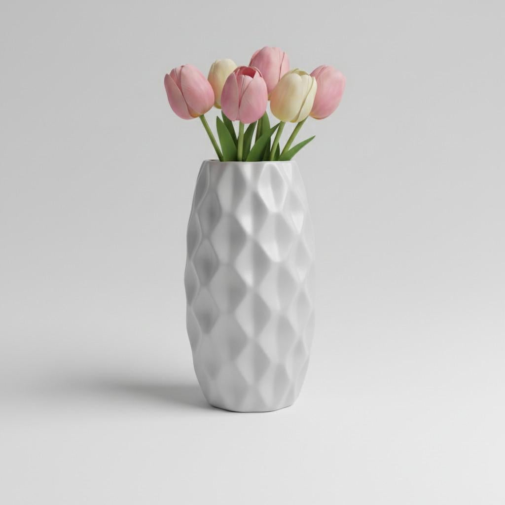 Ваза Nana ceramics для цветов Ананас 29 см Серый (9005)