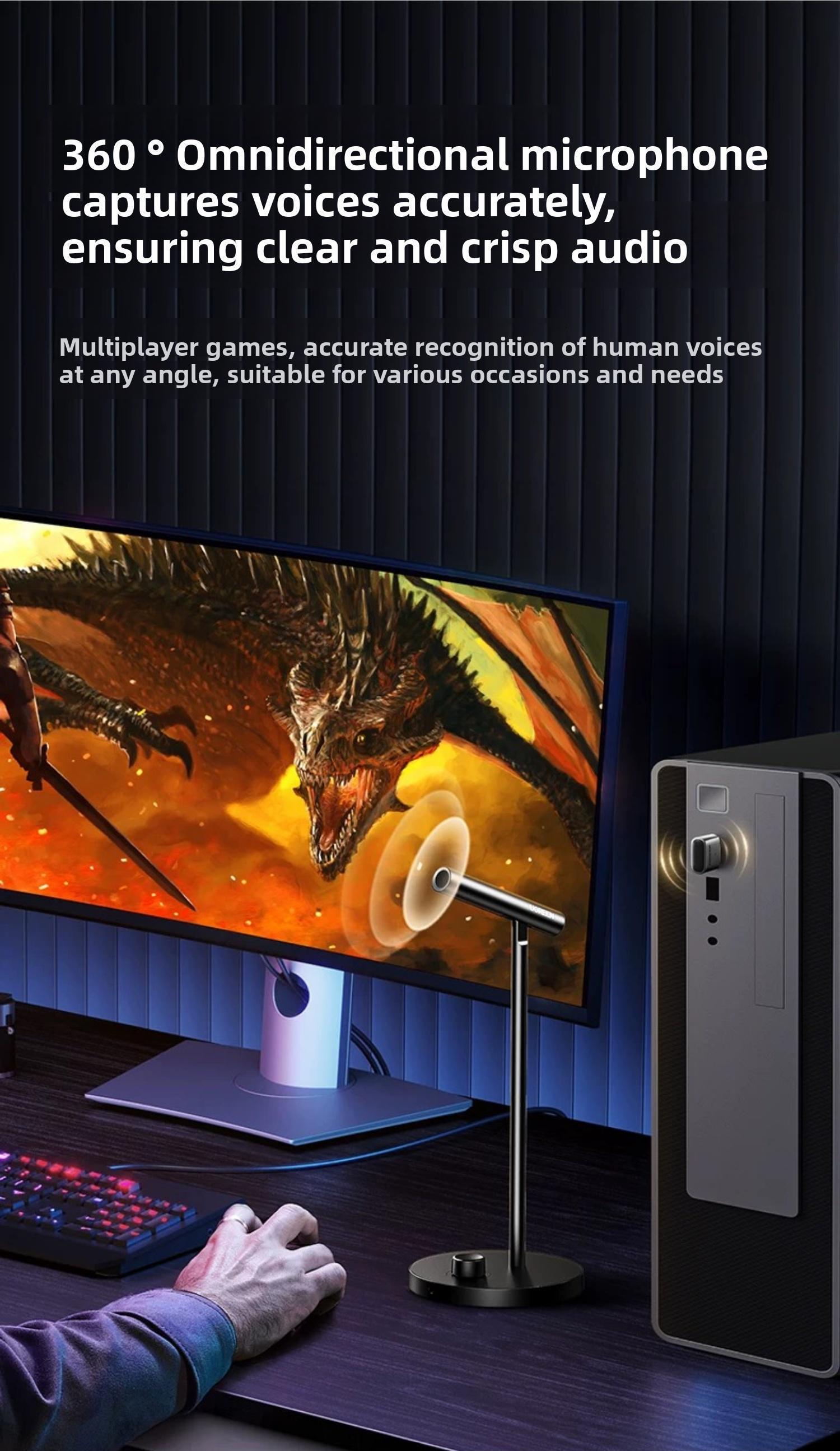 Мікрофон настільний Ugreen 2.4G 360° 8 годин (35344) - фото 18