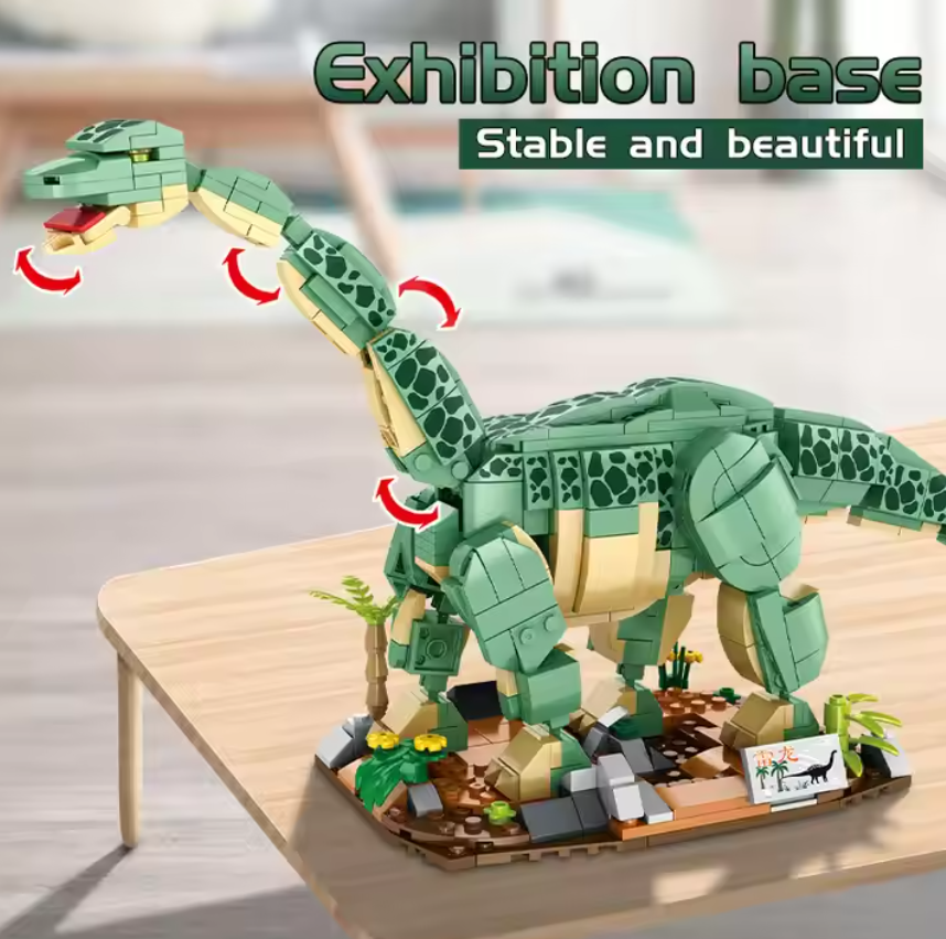 Конструктор детский Динозавры Бронтозавр 589 дет. (22773792) - фото 6 Конструктор детский Динозавры Бронтозавр 589 дет. (22773792) - фото 6