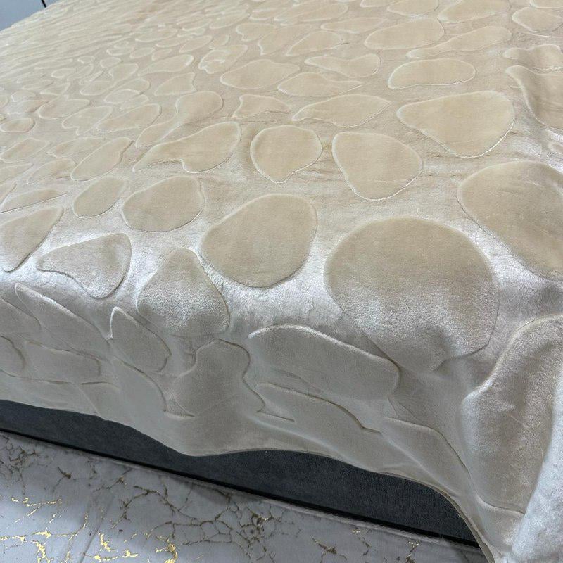 Покрывало на кровать акриловое 200x230 см Молочный (28857540) - фото 7