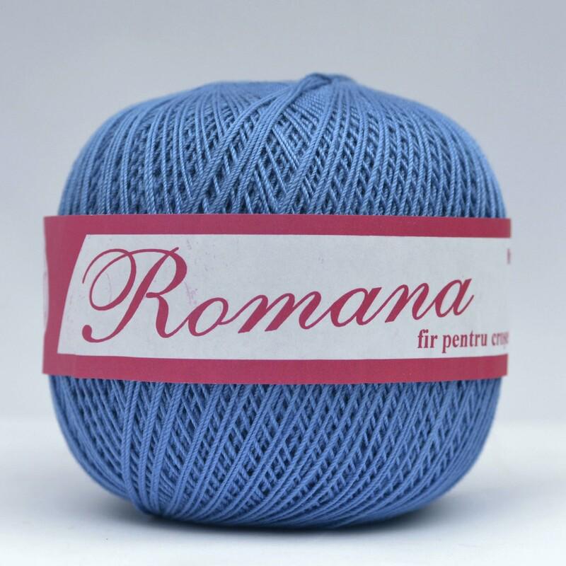Пряжа хлопковая Romanofir Romana 1232 Василек (6957)