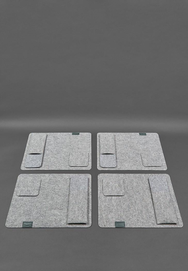 Набор для сервировки стола на 4 персоны Зеленый (A-028329) - фото 3 Набор для сервировки стола на 4 персоны Зеленый (A-028329) - фото 3