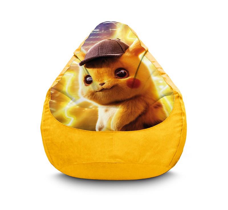Кресло мешок iPuff Пикачу Флок XXL 90х125 см Желтый Кресло мешок iPuff Пикачу Флок XXL 90х125 см Желтый
