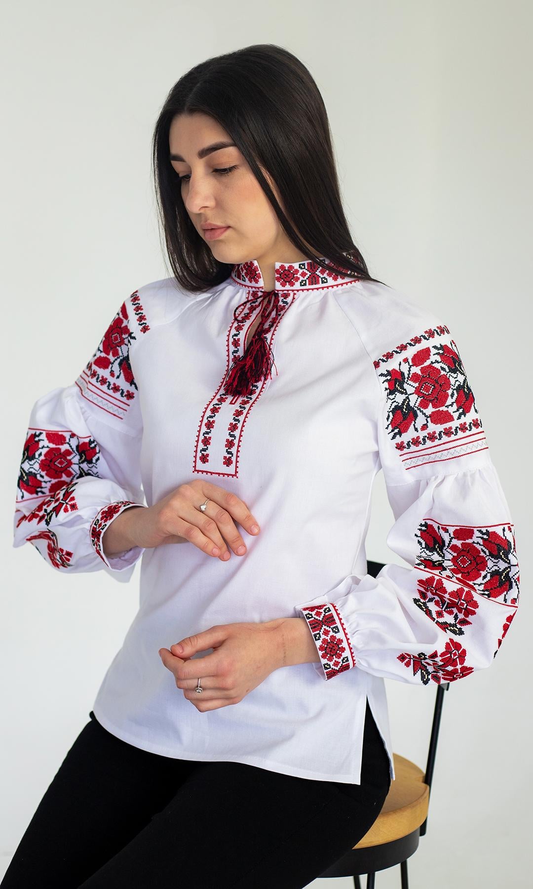 Вишиванка жіноча Вишиваночка р. 56 Білий (2290-б)