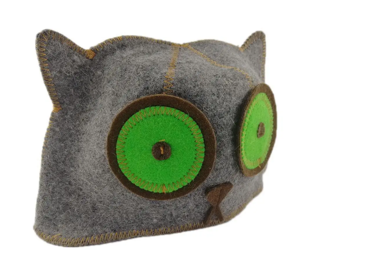 Шапка для бани и сауны Кошара натуральный войлок Серый