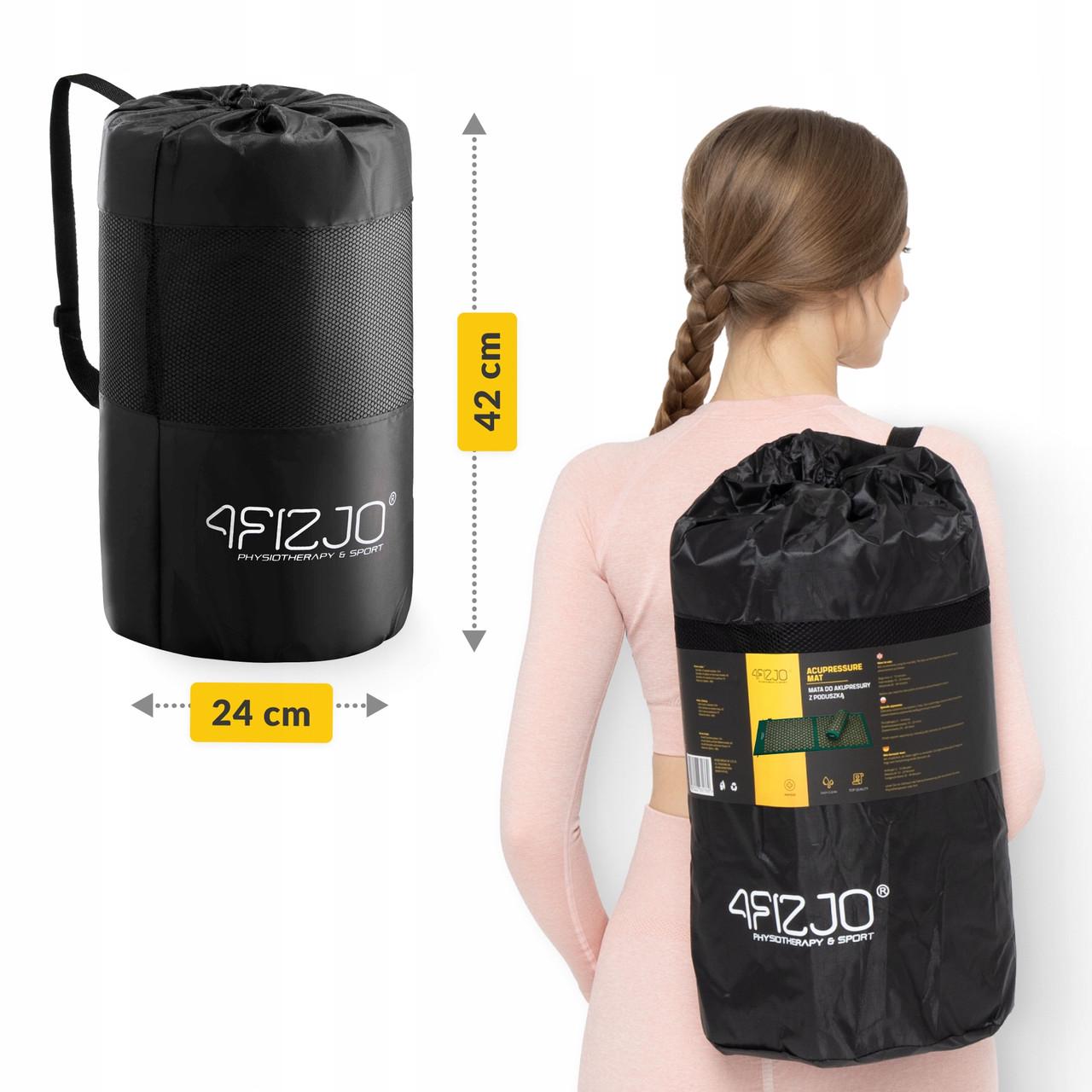 Коврик акупунктурный с валиком 4fizjo Classic Mat XL Аппликатор Кузнецова Navy Green/Gold (P-5907739313317) - фото 7 Коврик акупунктурный с валиком 4fizjo Classic Mat XL Аппликатор Кузнецова Navy Green/Gold (P-5907739313317) - фото 7