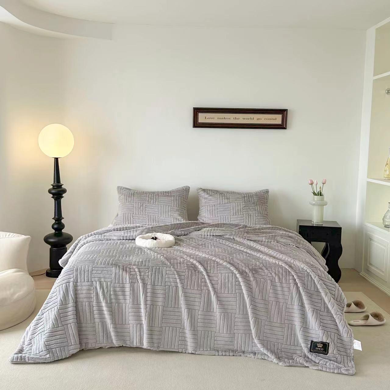 Покрывало велюровое евро Паркет (32208)