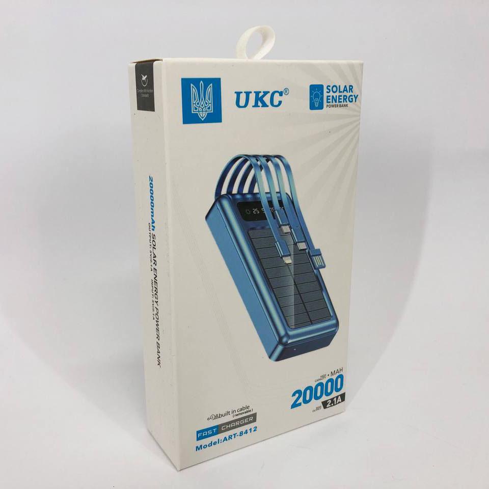 Повербанк 10000 mAh на солнечной батарее Синий (ws93361) - фото 7 Повербанк 10000 mAh на солнечной батарее Синий (ws93361) - фото 7