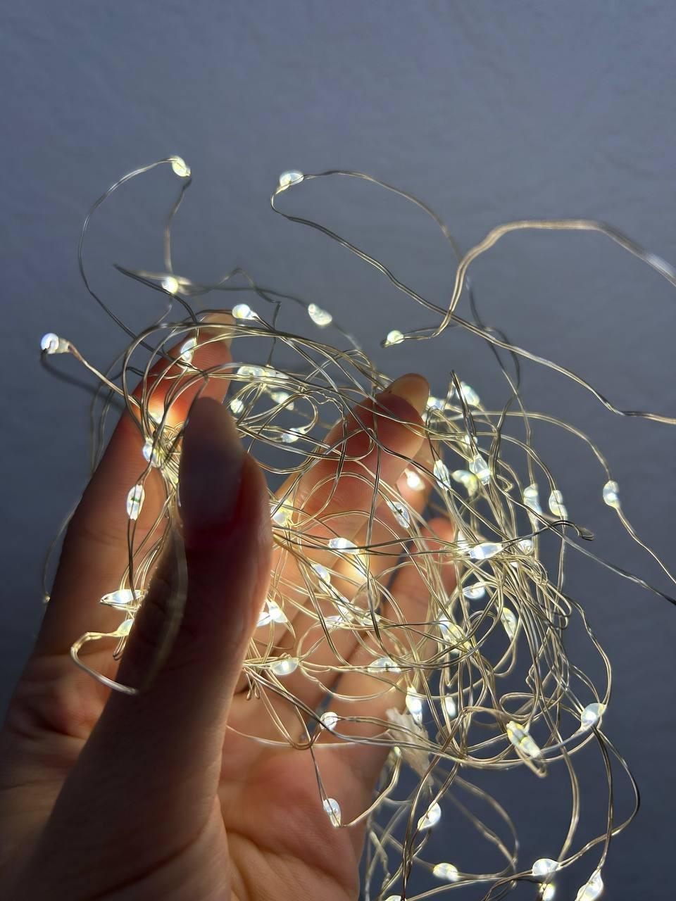 Гірлянда Роса від USB на мідному дроті з пультом 20 м (1268)