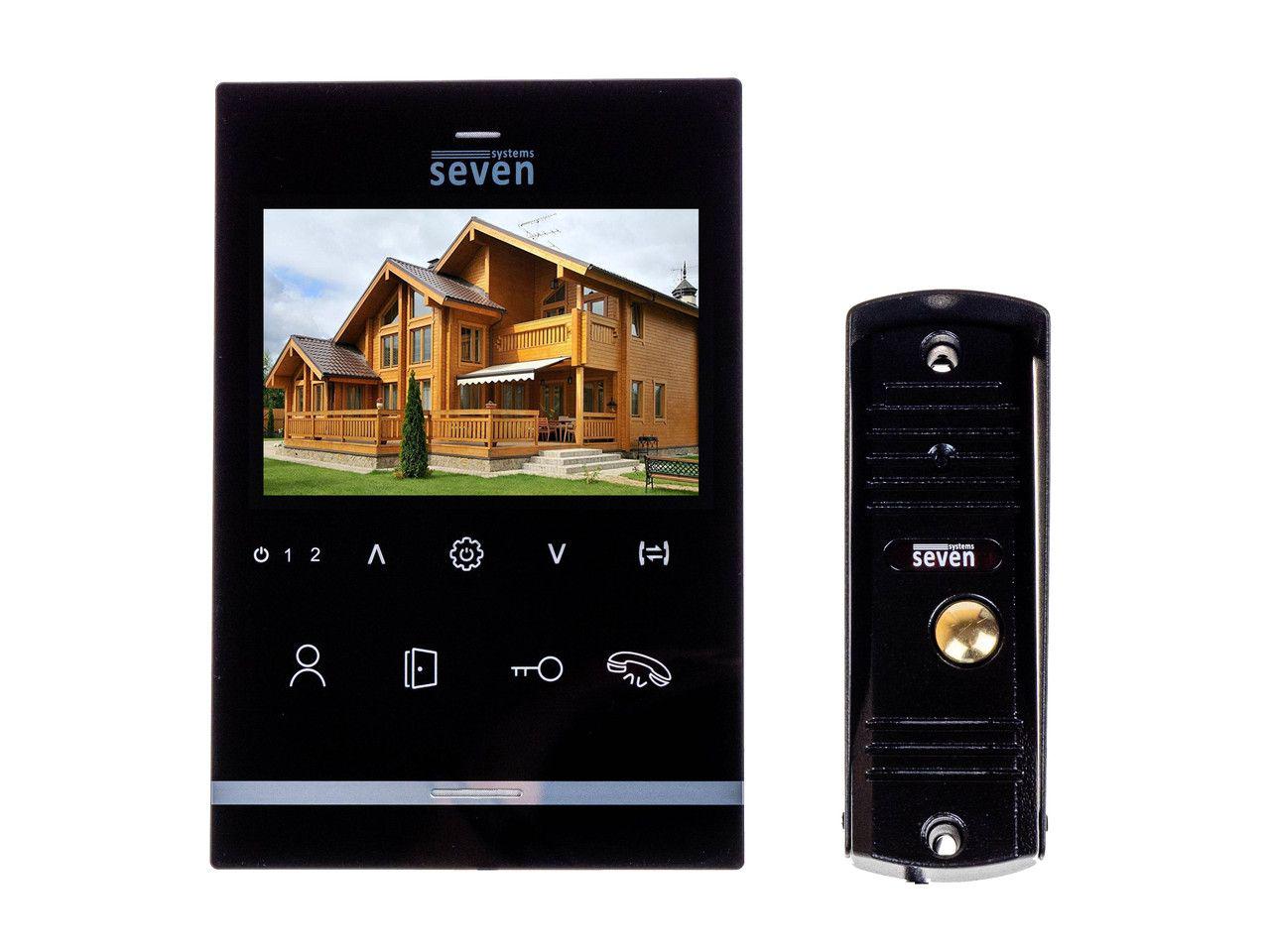 Комплект домофона Seven DP-7542 Black (4111898)