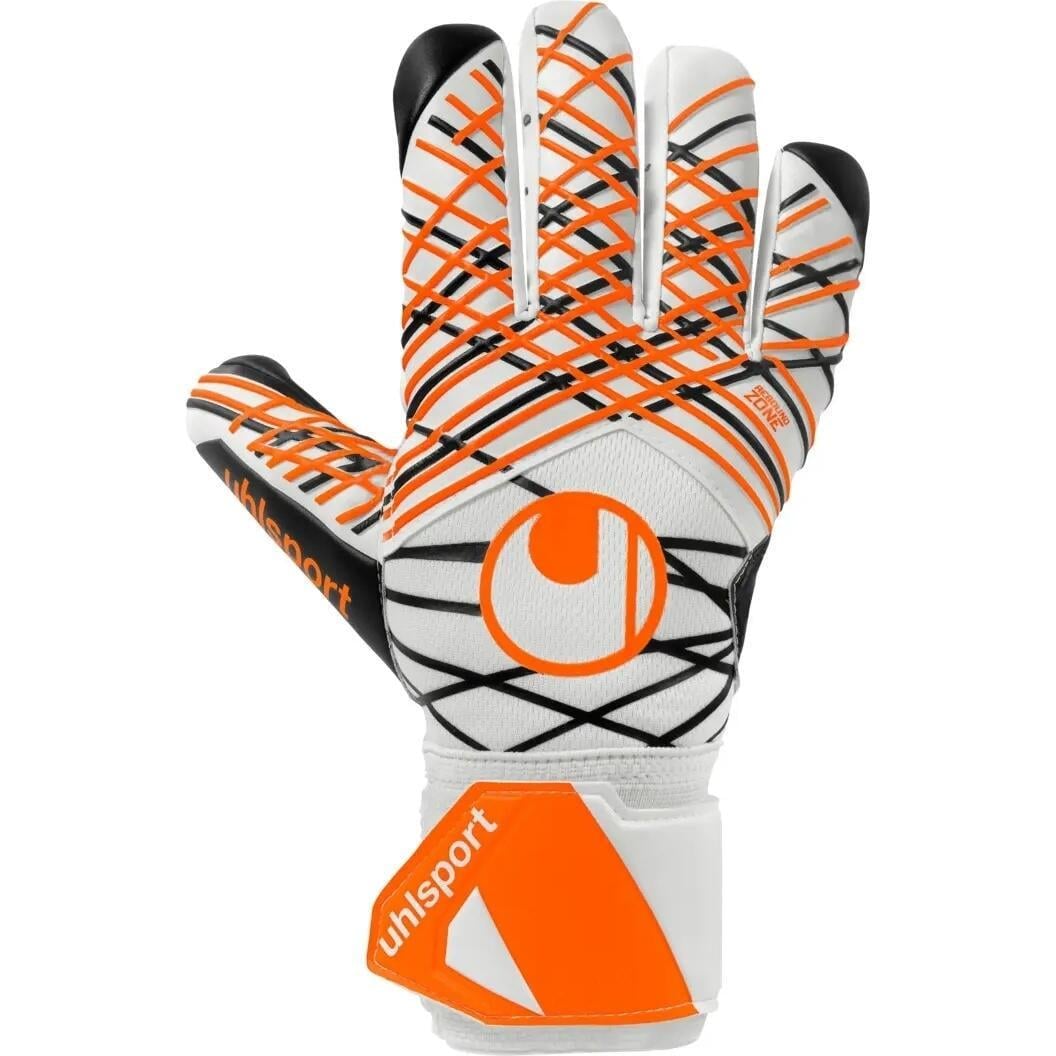 Вратарские перчатки Uhlsport SOFT HN COMP р. 9,5 Бело-оранжево-черный (1011368 01)