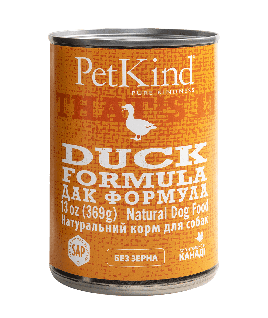 Влажный корм для собак PetKind Duck утка 369 г (PК00520) - фото 1