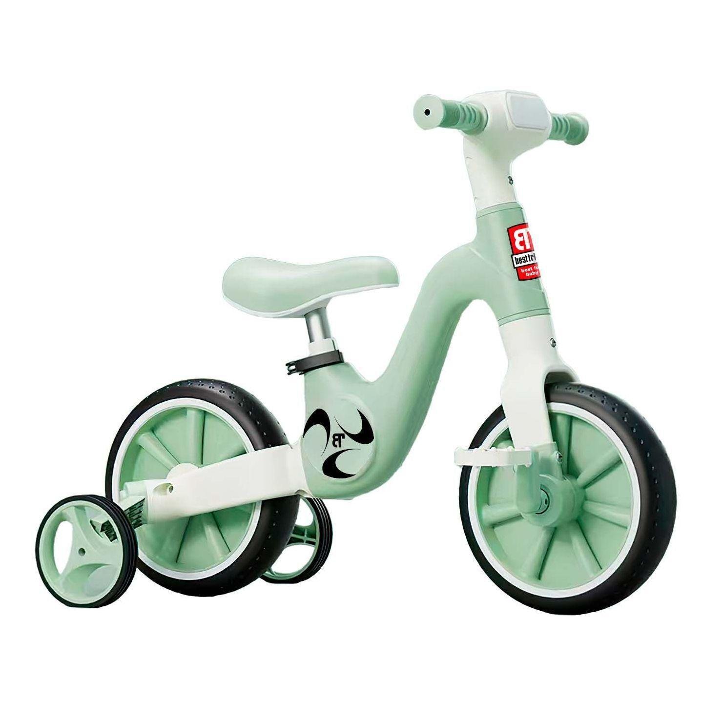 Детский велосипед-беговел трансформер Best Trike BT 2в1 с фарой Мятный (28593027) - фото 1 Детский велосипед-беговел трансформер Best Trike BT 2в1 с фарой Мятный (28593027) - фото 1