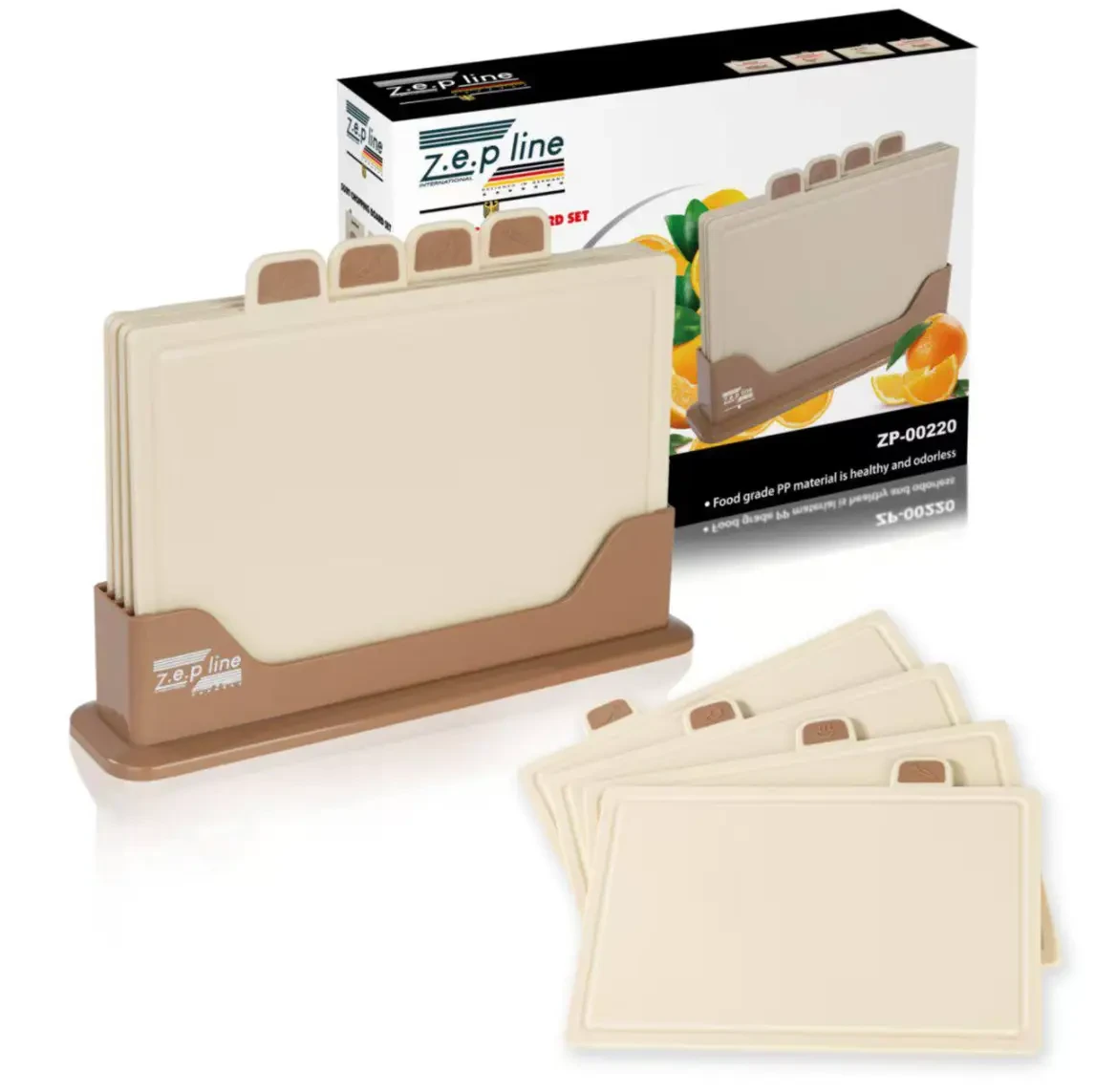 Набор разделочных досок ZepLine ZP-00220 4 шт. Коричневый - фото 3