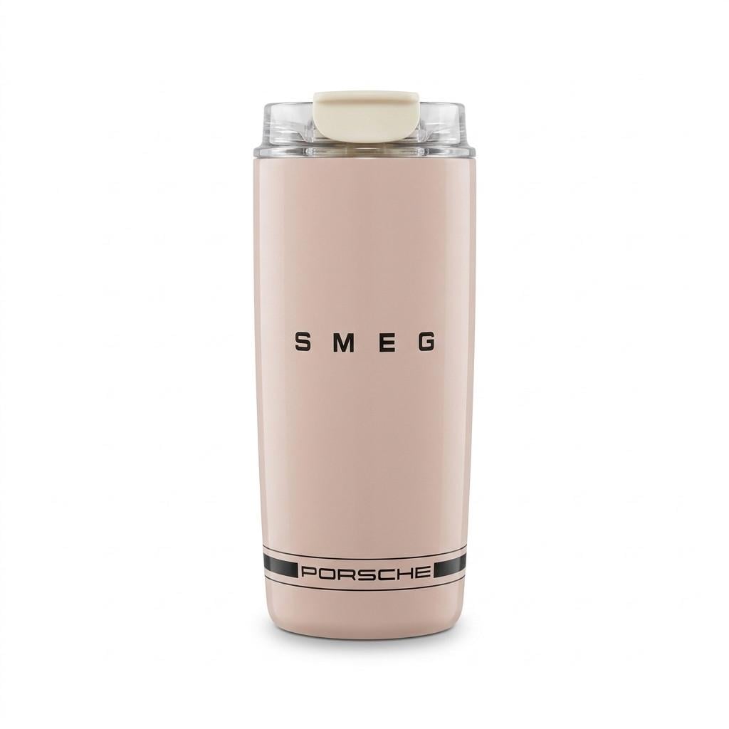 Термокружка SMEG Porsche з кришкою для пиття 480 мл Рожевий (3224417216)