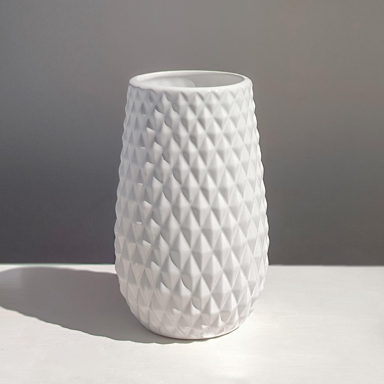 Ваза Nana ceramics Перелесник 20 см Білий (2687618012)