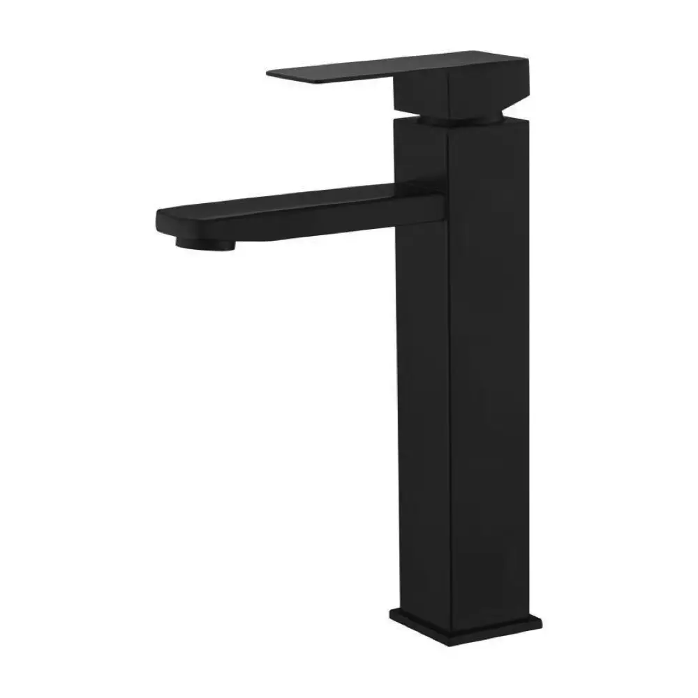 Смеситель для умывальника Wezer PRO11-02-BLACK высокий (1044119) Смеситель для умывальника Wezer PRO11-02-BLACK высокий (1044119)