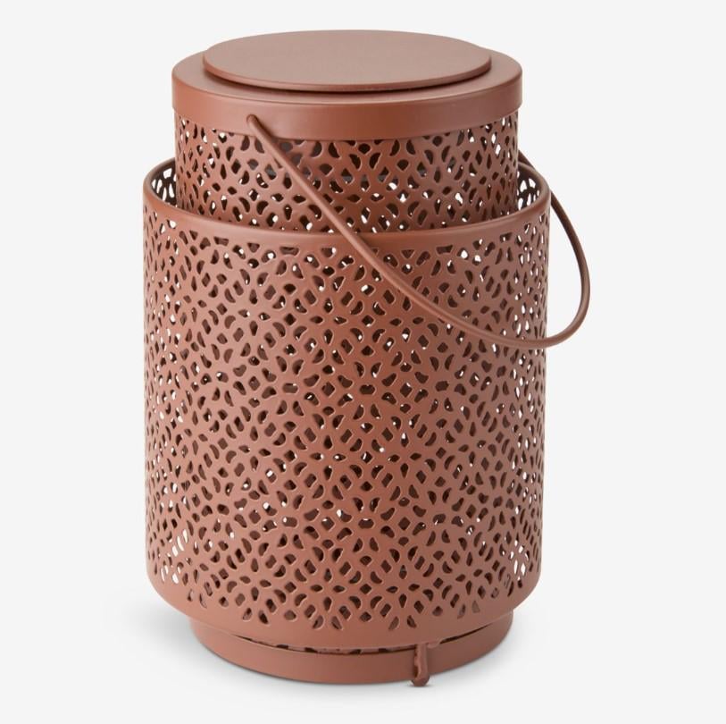 Ліхтар-нічник d 12 см висота 18 см Коричневий (0f3e28ba)