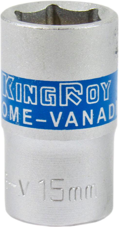 Головка торцевая низкая шестигранная KING ROY 1/2 15 мм 1/2х15