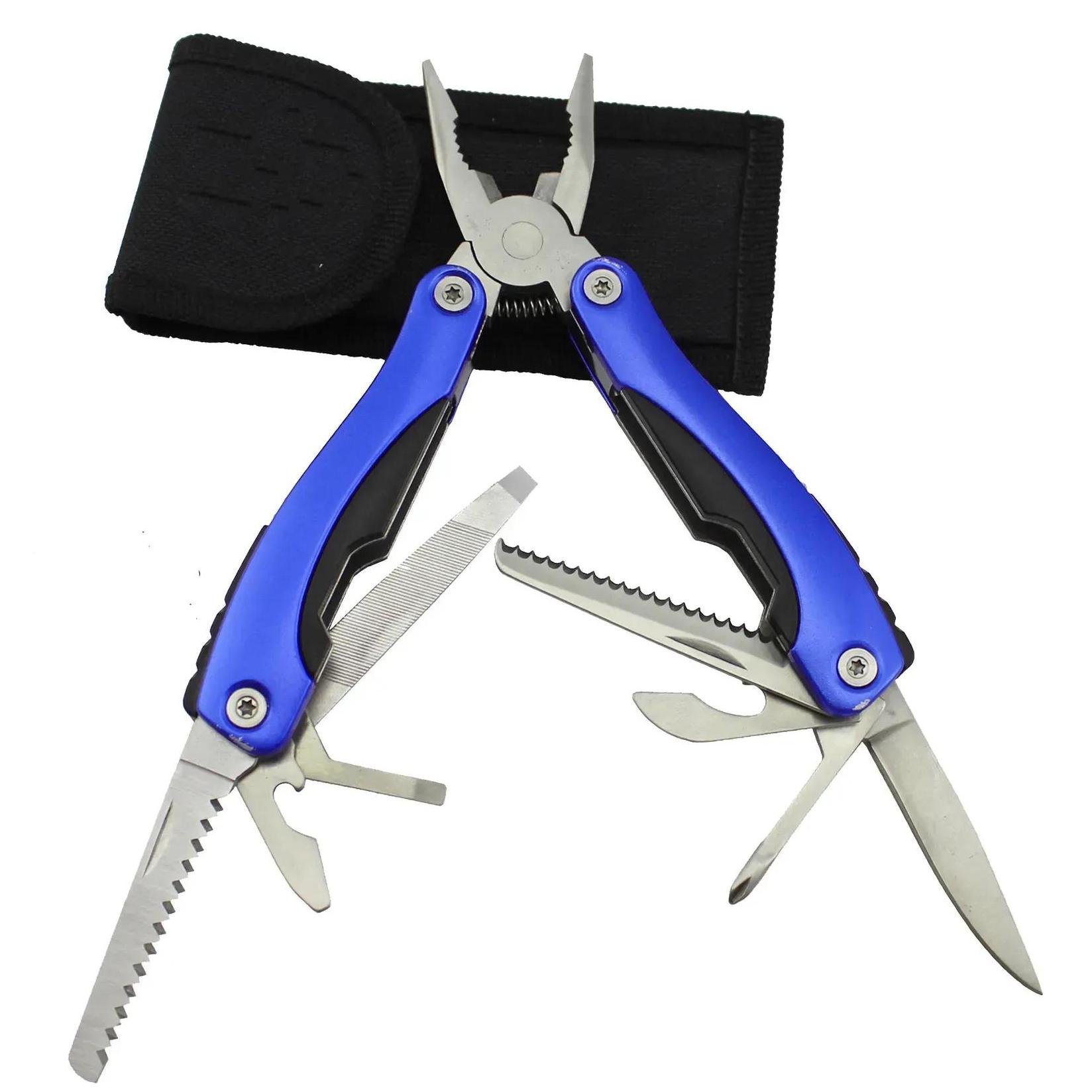 Мультитул складной Traveler MT609 9в1 16 см Blue (30835885) - фото 2