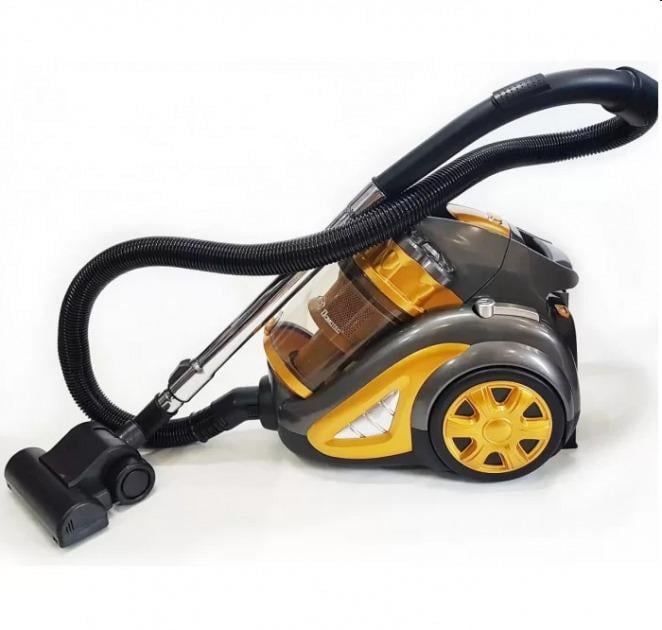 Пилосос контейнерний Domotec 4408MS-3600W Turbo Brush без мішка об'єм пилозбірника 4 л Жовтий (521de973) - фото 3 Пилосос контейнерний Domotec 4408MS-3600W Turbo Brush без мішка об'єм пилозбірника 4 л Жовтий (521de973) - фото 3