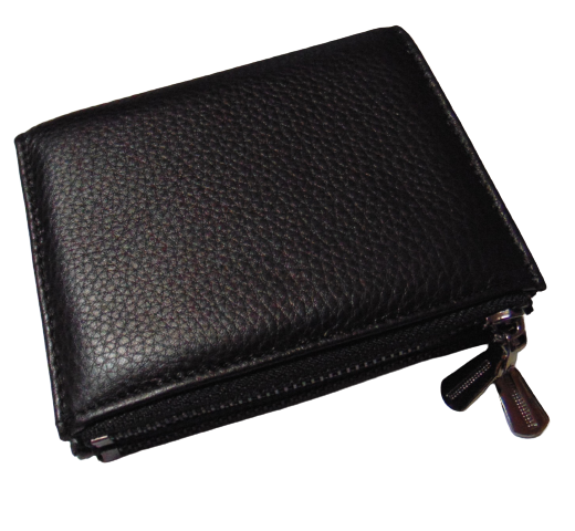 Кошелек из натуральной кожи маленький Genuine 06-239 Черный (1736056792)